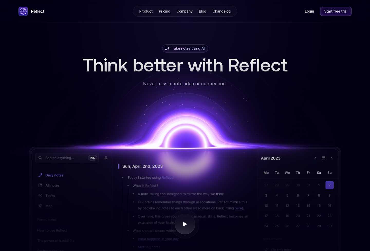 Reflect Notes
